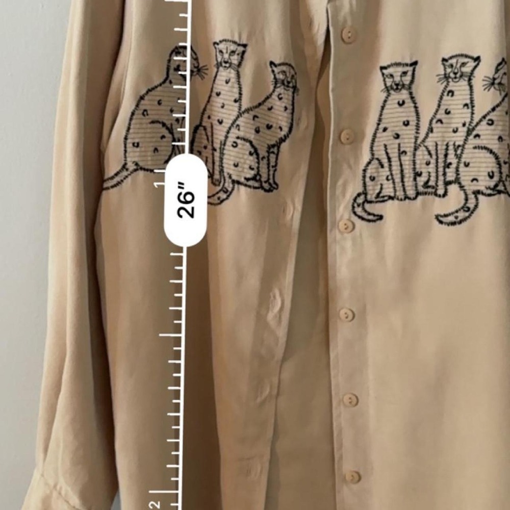 Fancy Cats Boho Flowy Shirt - Picture 5 of 6